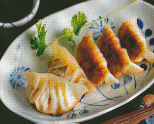 Chinese Dumplings Diamond Painting