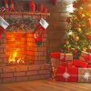 Chrismas Fireplace Diamond Painting