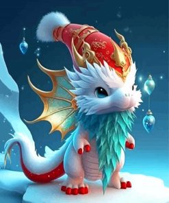 Christmas Dragon Diamond Painting