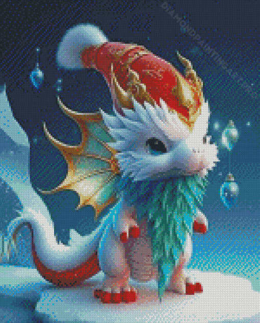 Christmas Dragon Diamond Painting