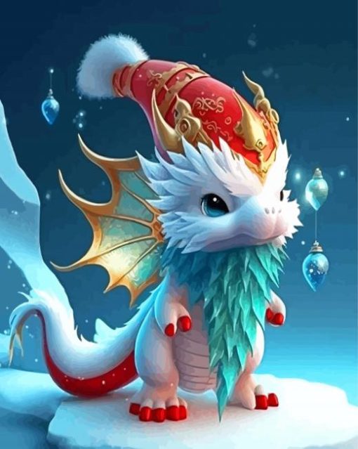 Christmas Dragon Diamond Painting