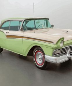 Classic Green 1957 Ford Car Diamond Painting