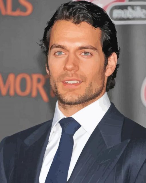 Classy Henry Cavill Diamond Painting