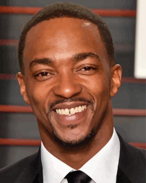 Classy Anthony Mackie Diamond Painting