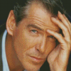 Close Up Pierce Brosnan Diamond Painting