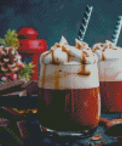 Coffee Christmas Drinks Diamond Painting