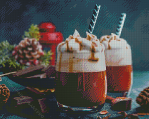 Coffee Christmas Drinks Diamond Painting