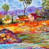 Colorful Abstract Countryside Diamond Painting