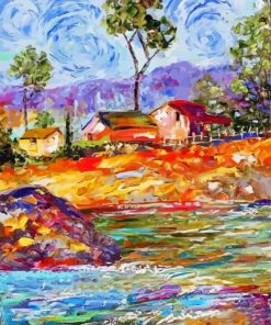 Colorful Abstract Countryside Diamond Painting