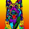 Colorful Belgian Tervuren Diamond Painting