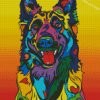 Colorful Belgian Tervuren Diamond Painting