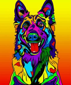 Colorful Belgian Tervuren Diamond Painting