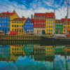 Colorful Houses Copenhagen Diamond Painting