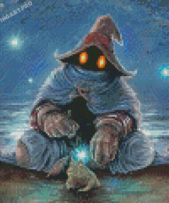 Cool Black Mage Diamond Painting