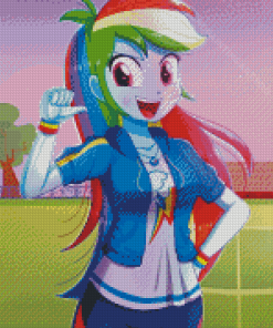 Cool Rainbow Dash Diamond Painting