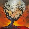 Cool Skull And Tree Diamond Painting