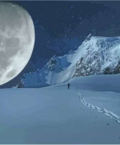 Cool Snow Moon Diamond Painting