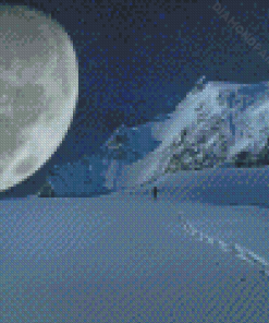 Cool Snow Moon Diamond Painting