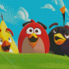 Cute Angry Birds Diamond Painting