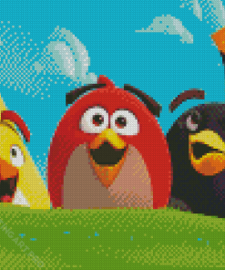 Cute Angry Birds Diamond Painting