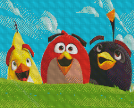 Cute Angry Birds Diamond Painting