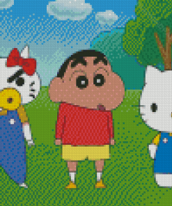 Cute Crayon Shin Chan Diamond Painting