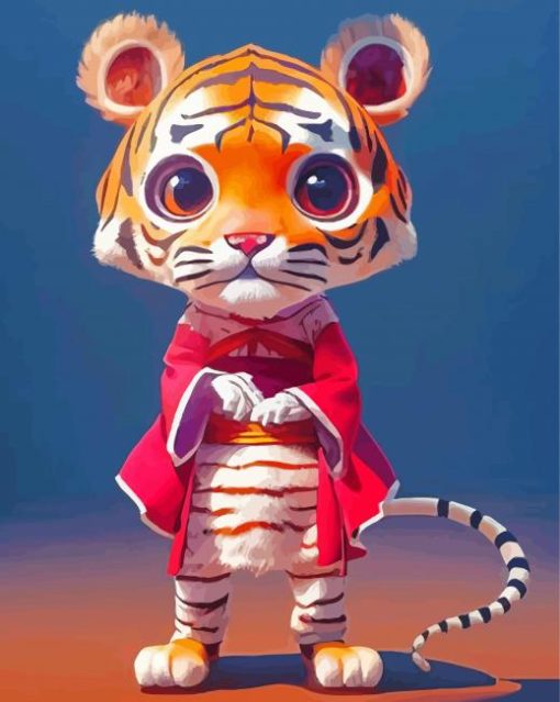 Cute Asian Tiger Diamond Painting