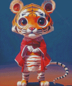 Cute Asian Tiger Diamond Painting