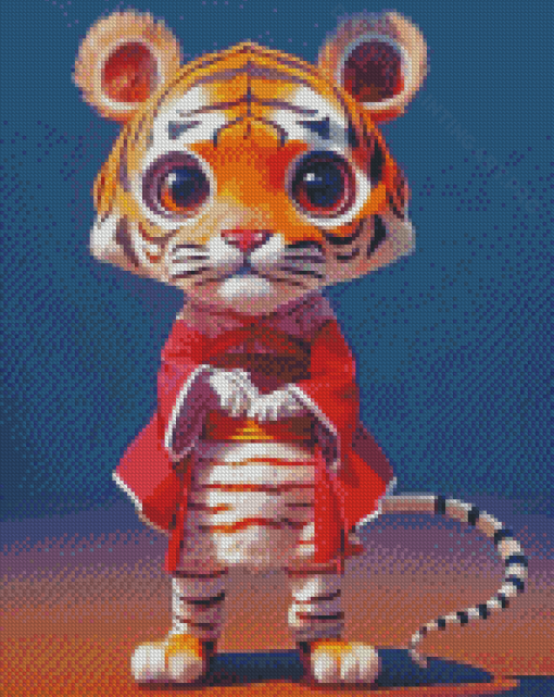 Cute Asian Tiger Diamond Painting