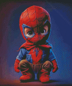 Cute Baby Spiderman Marvel Diamond Painting