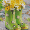 Cute Green Gumboots Diamond Painting