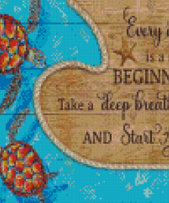 Everyday Is A New Beginning Take A Seep Breath Diamond Painting