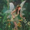 Fairy Elf On Swing Diamond Painting