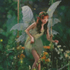 Fairy Elf On Swing Diamond Painting