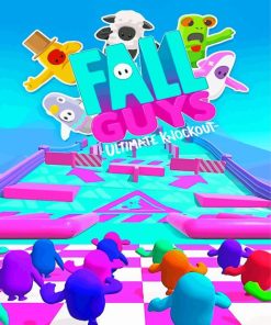 Fall Guy Ultimate Knockout Game Poster Diamond Painting