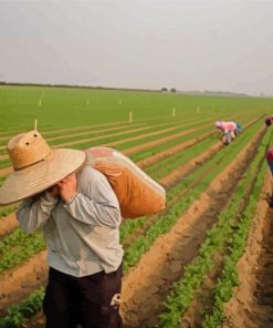 Farming With Workers Diamond Painting