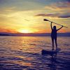 Girl Enjoying Paddleboarding Diamond Painting