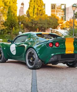 Green Lotus Elise Car Diamond Painting