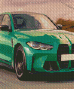 Green Bmw M3 Diamond Painting