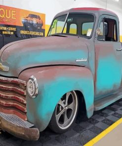 Grey 51 Chevy Truck Diamond Painting