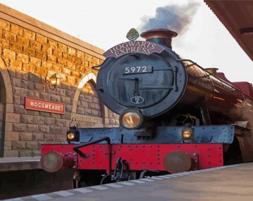 Hogwarts Express Train Diamond Painting