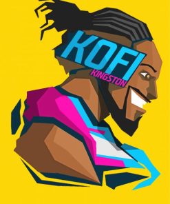 Kofi Kingston Pop Art Diamond Painting