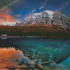 Lake Louise Canada Sunset Diamond Painting