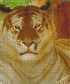 Mad Golden Tiger Diamond Painting