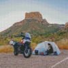 Mountain Motorcycle Camping Diamond Painting