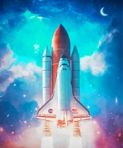 Nasa Rocket Art Diamond Painting