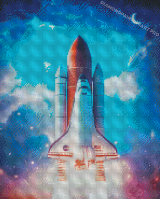 Nasa Rocket Art Diamond Painting