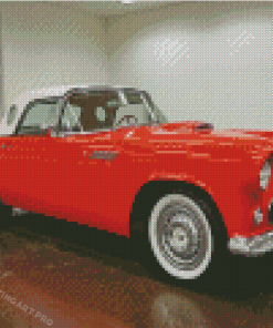 Orange 1956 Thunderbird Diamond Painting