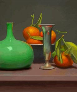 Oranges And Green Still Life Diamond Painting