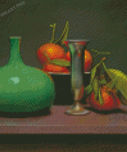 Oranges And Green Still Life Diamond Painting